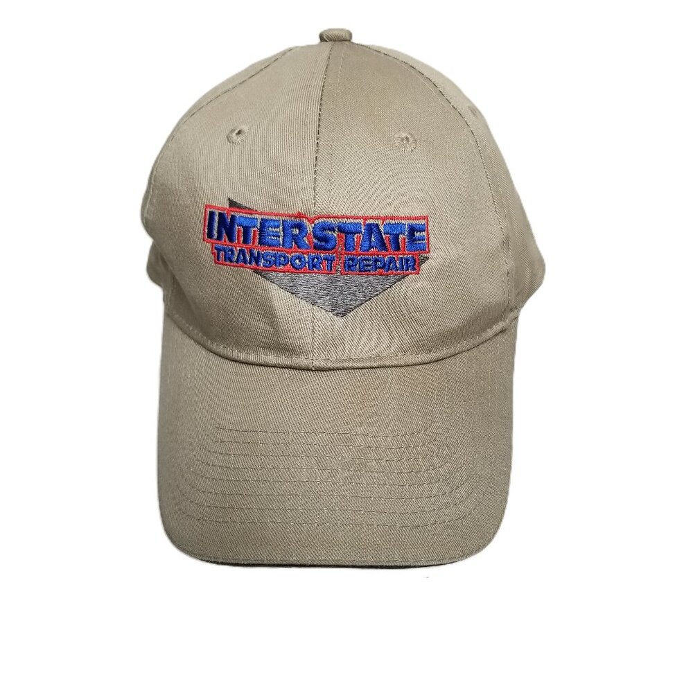 Interstate Transport Repair Hat Khaki Tan Embroidered Workwear Cap